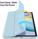 Dux Ducis Toby Samsung Galaxy Tab S6 Lite Hoes Tri-Fold Bookcase Blauw afbeelding 6