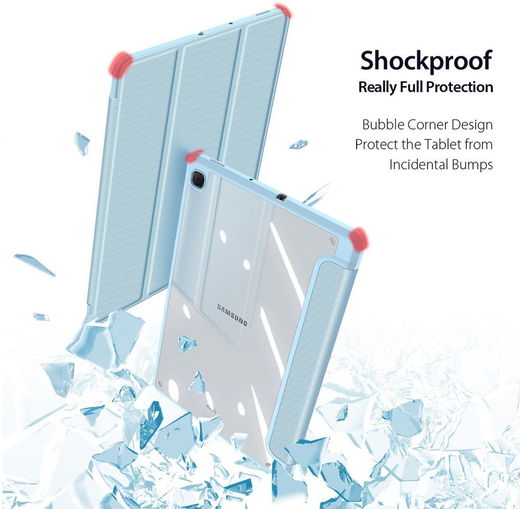 Dux Ducis Toby Samsung Galaxy Tab S6 Lite Hoes Tri-Fold Bookcase Blauw afbeelding 7