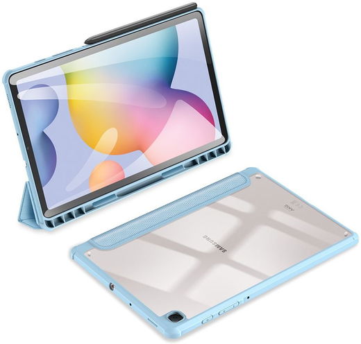 Dux Ducis Toby Samsung Galaxy Tab S6 Lite Hoes Tri-Fold Bookcase Blauw afbeelding 10