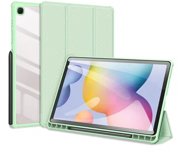 Dux Ducis Toby Samsung Galaxy Tab S6 Lite Hoes Tri-Fold Bookcase Groen