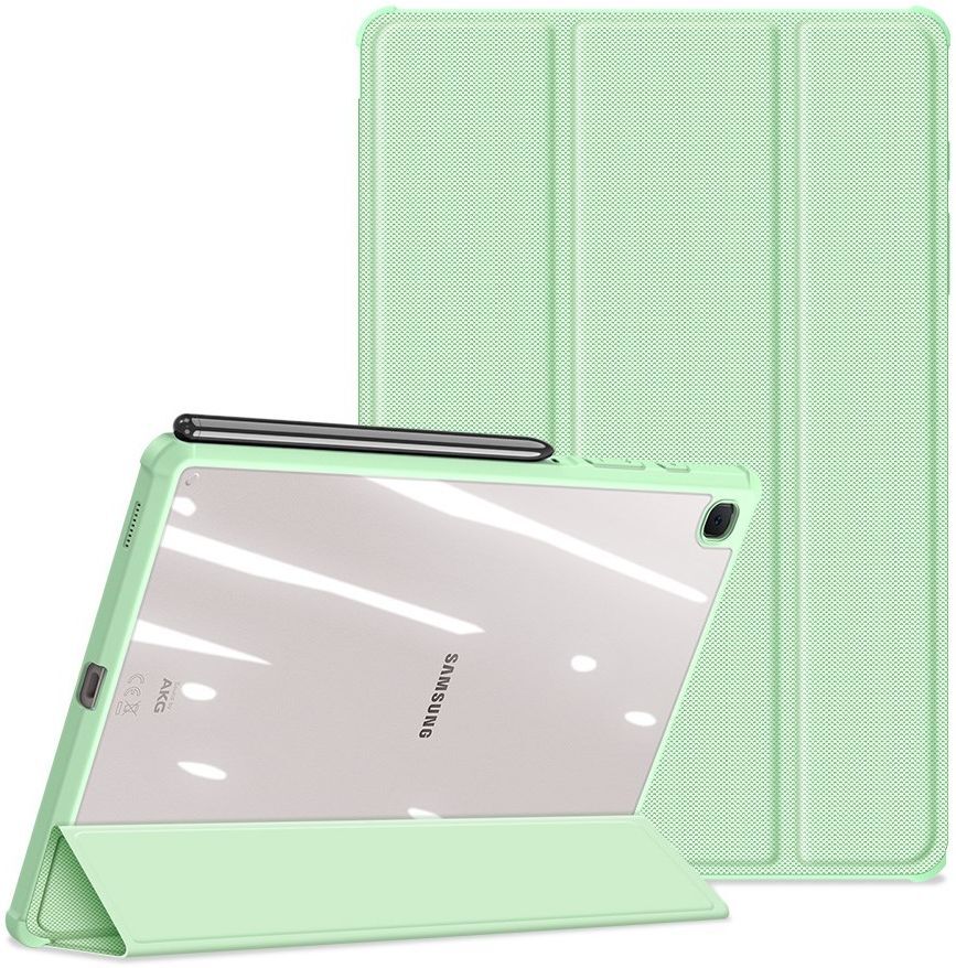Dux Ducis Toby Samsung Galaxy Tab S6 Lite Hoes Tri-Fold Bookcase Groen afbeelding 2