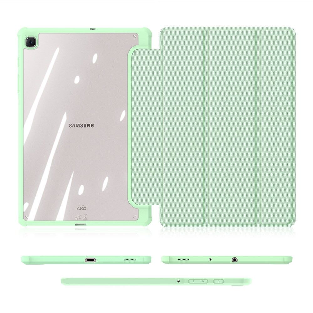 Dux Ducis Toby Samsung Galaxy Tab S6 Lite Hoes Tri-Fold Bookcase Groen afbeelding 7