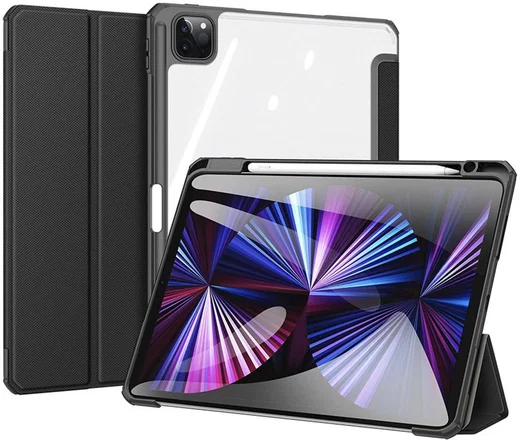 Dux Ducis Toby Series Apple iPad Pro 11 Hoes Tri-Fold Book Case Zwart afbeelding 1