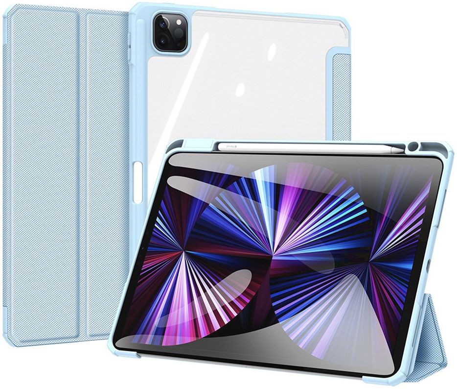 Dux Ducis Toby Series Apple iPad Pro 11 Hoes Tri-Fold Book Case Blauw afbeelding 1