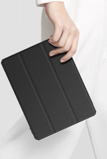 Dux Ducis Toby Apple iPad Pro 12.9 Hoes Tri-Fold Book Case Zwart afbeelding 3