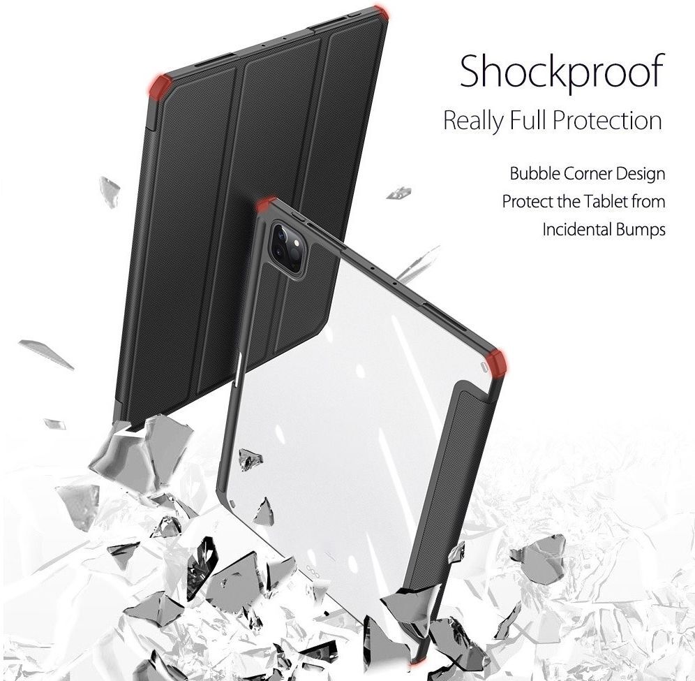 Dux Ducis Toby Apple iPad Pro 12.9 Hoes Tri-Fold Book Case Zwart afbeelding 4