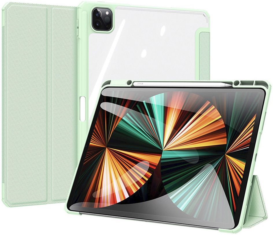 Dux Ducis Toby Apple iPad Pro 12.9 Hoes Tri-Fold Book Case Groen afbeelding 1