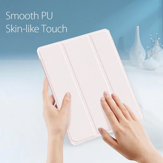 Dux Ducis Toby Apple iPad Pro 12.9 Hoes Tri-Fold Book Case Roze afbeelding 9