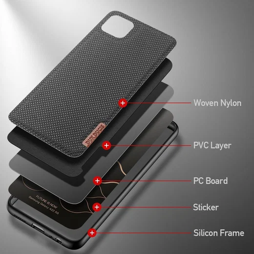 Dux Ducis Fino Series Samsung Galaxy A22 5G Hoesje Back Cover Zwart afbeelding 8