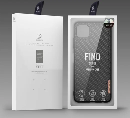 Dux Ducis Fino Series Samsung Galaxy A22 5G Hoesje Back Cover Zwart afbeelding 9