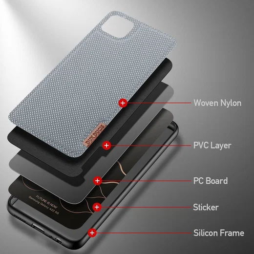 Dux Ducis Fino Series Samsung Galaxy A22 5G Hoesje Back Cover Blauw afbeelding 8