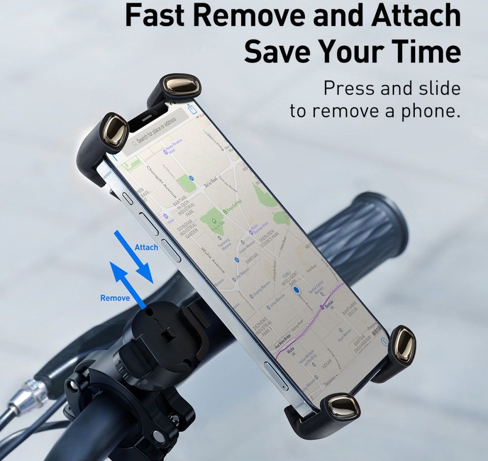 Baseus 360° Fiets Telefoonhouder voor Smartphones 4.7 tot 6.7 Inch afbeelding 8