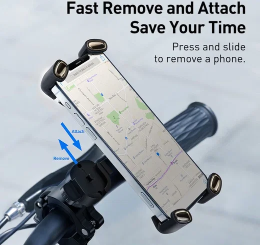 Baseus 360° Fiets Telefoonhouder voor Smartphones 4.7 tot 6.7 Inch afbeelding 8