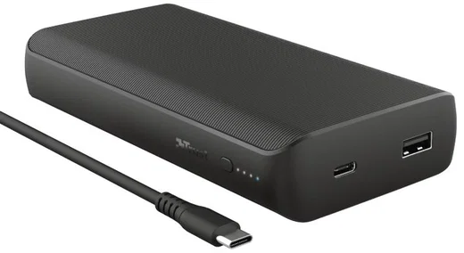 Trust Laro 65W Laptop/MacBook Powerbank 20.000 mAh USB/USB-C PD Zwart afbeelding 1