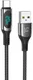 Hoco S51 Fast Charging 5A USB-C Gevlochten Oplaad Kabel Zwart afbeelding 1