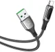 Hoco S51 Fast Charging 5A USB-C Gevlochten Oplaad Kabel Zwart afbeelding 4