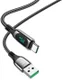 Hoco S51 Fast Charging 5A USB-C Gevlochten Oplaad Kabel Zwart afbeelding 2
