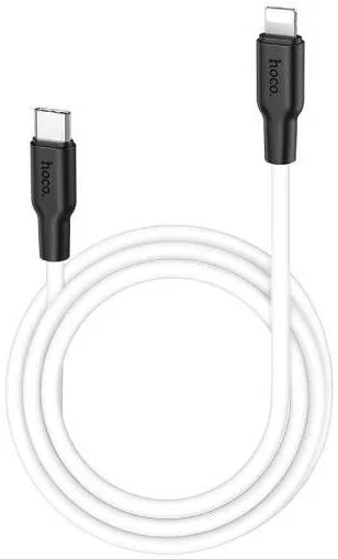 Hoco X21 Plus 20W USB-C naar Apple Lightning PD Kabel 3A 1 Meter Wit afbeelding 1