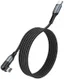 Hoco U100 USB-C naar Apple Lightning Draaibare Haakse Kabel 20W Zwart afbeelding 1
