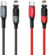 Hoco U100 USB-C naar Apple Lightning Draaibare Haakse Kabel 20W Zwart afbeelding 3