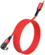 Hoco U100 USB-C naar Apple Lightning Draaibare Haakse Kabel 20W Rood afbeelding 1