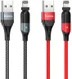 Hoco U100 USB-A naar Apple Lightning Haakse Draaibare Kabel Rood afbeelding 3