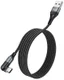 Hoco U100 USB-A naar USB-C Haakse Draaibare Kabel 1.2 Meter Zwart afbeelding 1