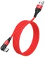 Hoco U100 USB-A naar USB-C Haakse Draaibare Kabel 1.2 Meter Rood afbeelding 1