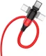 Hoco U100 USB-A naar USB-C Haakse Draaibare Kabel 1.2 Meter Rood afbeelding 4