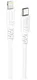 Hoco 3A Fast Charge USB-C naar Apple Lightning Kabel 20W PD 1M Wit afbeelding 1