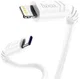 Hoco 3A Fast Charge USB-C naar Apple Lightning Kabel 20W PD 1M Wit afbeelding 2