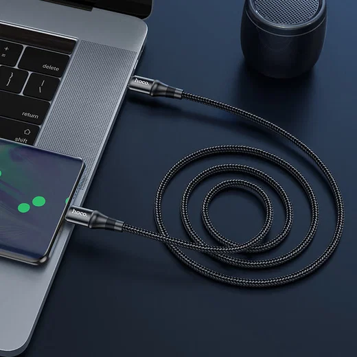 Hoco X50 USB-C naar USB-C Kabel 100W 1 Meter Zwart afbeelding 3