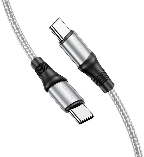 Hoco X50 USB-C naar USB-C Kabel 100W 1 Meter Grijs afbeelding 1