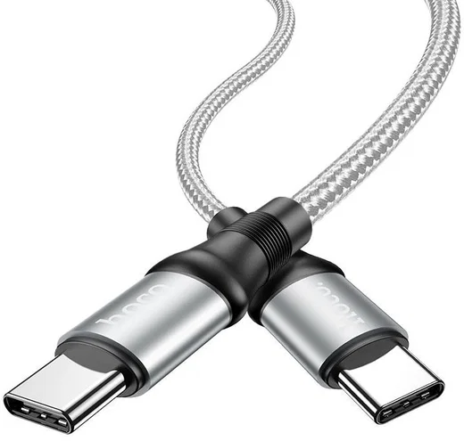 Hoco X50 USB-C naar USB-C Kabel 100W 1 Meter Grijs afbeelding 2