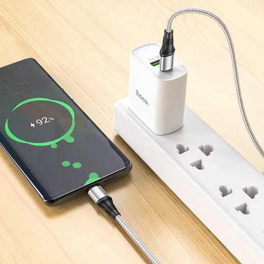 Hoco X50 USB-C naar USB-C Kabel 100W 1 Meter Grijs afbeelding 3