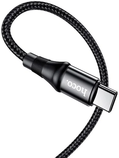 Hoco X50 USB-C naar USB-C Kabel 100W 2 Meter Zwart afbeelding 1