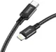 Hoco 20W PD Gevlochten USB-C naar Lightning Kabel 2M Fast Charge Zwart afbeelding 6