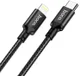 Hoco 20W PD Gevlochten USB-C naar Lightning Kabel 2M Fast Charge Zwart afbeelding 2