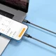 Hoco 20W PD Gevlochten USB-C naar Lightning Kabel 2M Fast Charge Zwart afbeelding 3