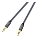 Hoco 3.5mm Jack naar 3.5mm Jack Gevlochten Aux Kabel 1 Meter Zwart afbeelding 2