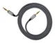 Hoco 3.5mm Jack naar 3.5mm Jack Gevlochten Aux Kabel 1 Meter Zwart afbeelding 3