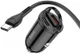Hoco 4.8A Auto Snellader 30W met QC en PD 3.0 + USB-C Kabel 1M Zwart afbeelding 5