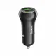 Hoco Z37 Dubbele Auto Oplader Quick Charge 3.0 Zwart afbeelding 1