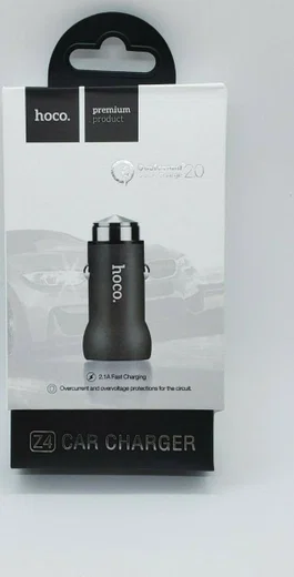 Hoco Z4 2.1A Fast Charge Autolader met Quick Charge 2.0 Zwart afbeelding 4