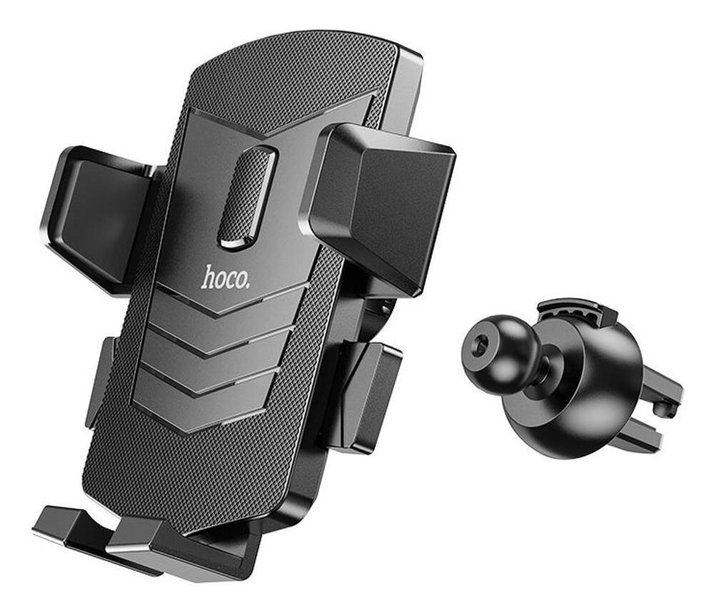 Hoco 360° Verstelbare Ventilatierooster Telefoonhouder Auto Zwart afbeelding 7