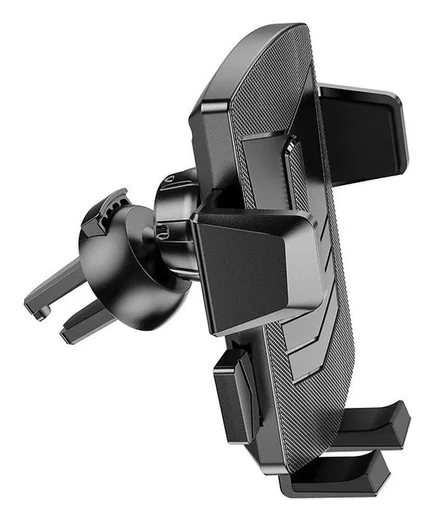Hoco 360° Verstelbare Ventilatierooster Telefoonhouder Auto Zwart afbeelding 9