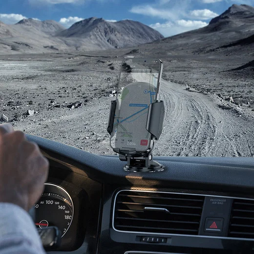 Hoco 360° Verstelbare Anti-Shake Dashboard/Raam Telefoonhouder Auto afbeelding 5
