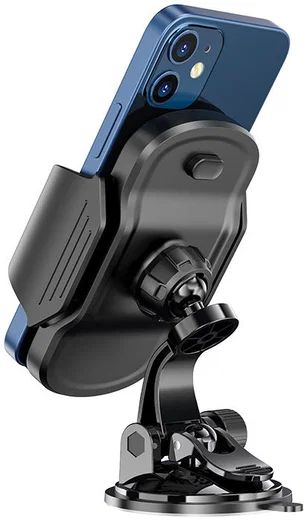 Hoco 360° Verstelbare Anti-Shake Dashboard/Raam Telefoonhouder Auto afbeelding 4