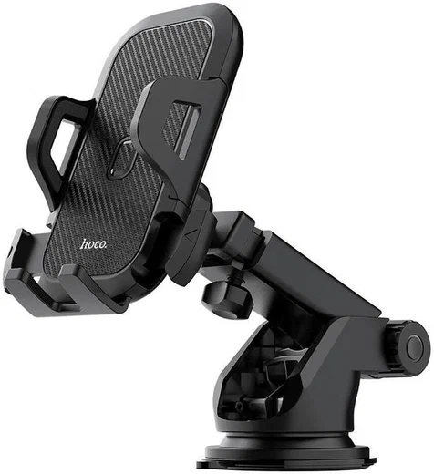 Hoco 360° Verstelbare Dashboard/Raam Telefoon Houder met Zuignap Zwart afbeelding 6