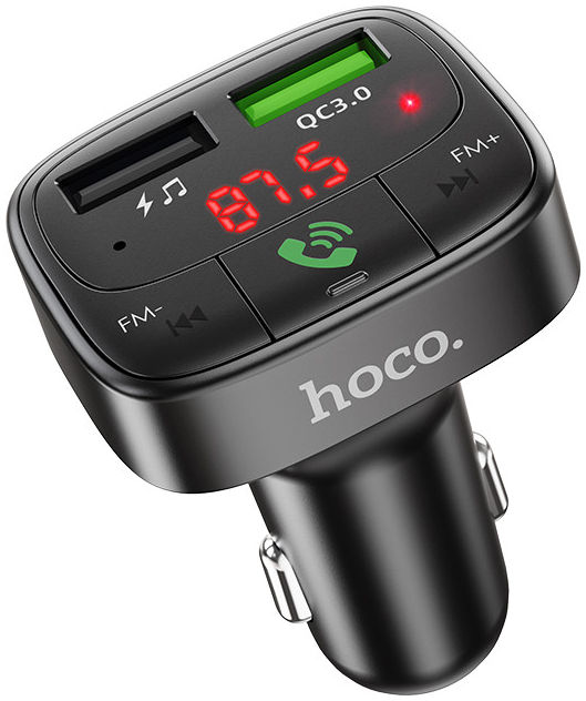 Hoco Bluetooth Muziek FM Transmitter en Autolader met Quick Charge 3.0 afbeelding 1